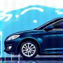 Exterior Car Wash Icon - Sparkling Car